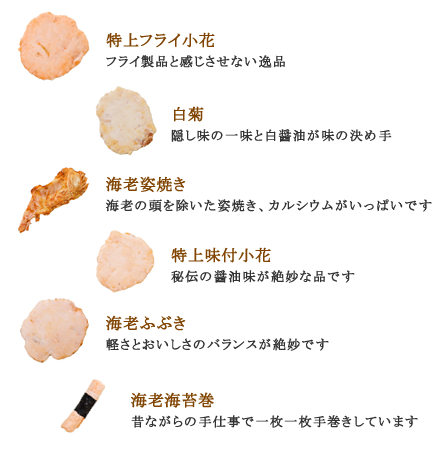 海老せんべい化粧缶詰合せ内容E-40